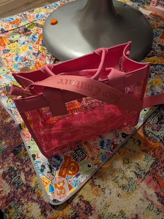 Juicy Couture Handbags - Juicy Couture Beachin Clear Pink Tote Bag with Wide Shoulder Strap